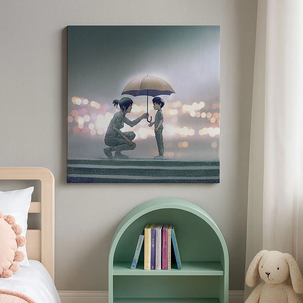 Bild auf Leinwand - Leinwandbild - Und jetzt ist alles in Ordnung - 30x30 cm