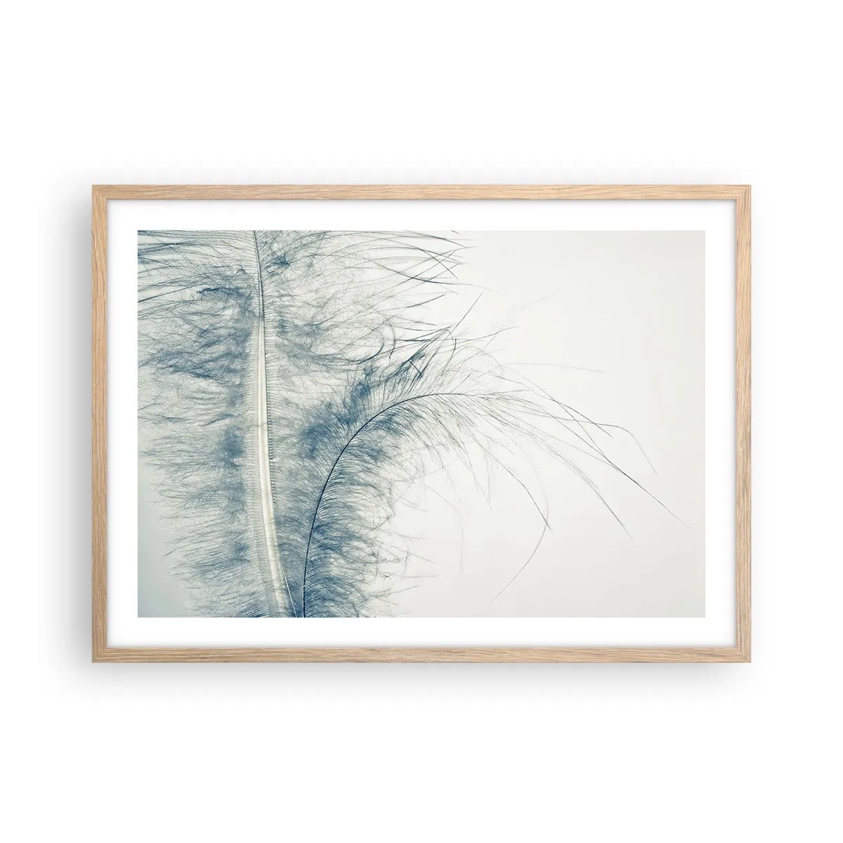 Poster in einem Rahmen aus heller Eiche - Flüstern der Natur - 70x50 cm