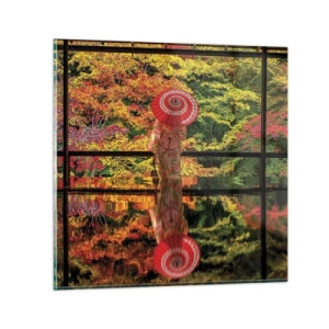 Glasbild - Bild auf glas - Im Tempel der Natur - 40x40 cm