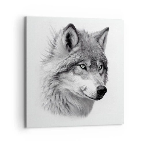 Bild auf Leinwand - Leinwandbild - Alpha – ohne Zweifel - 50x50 cm