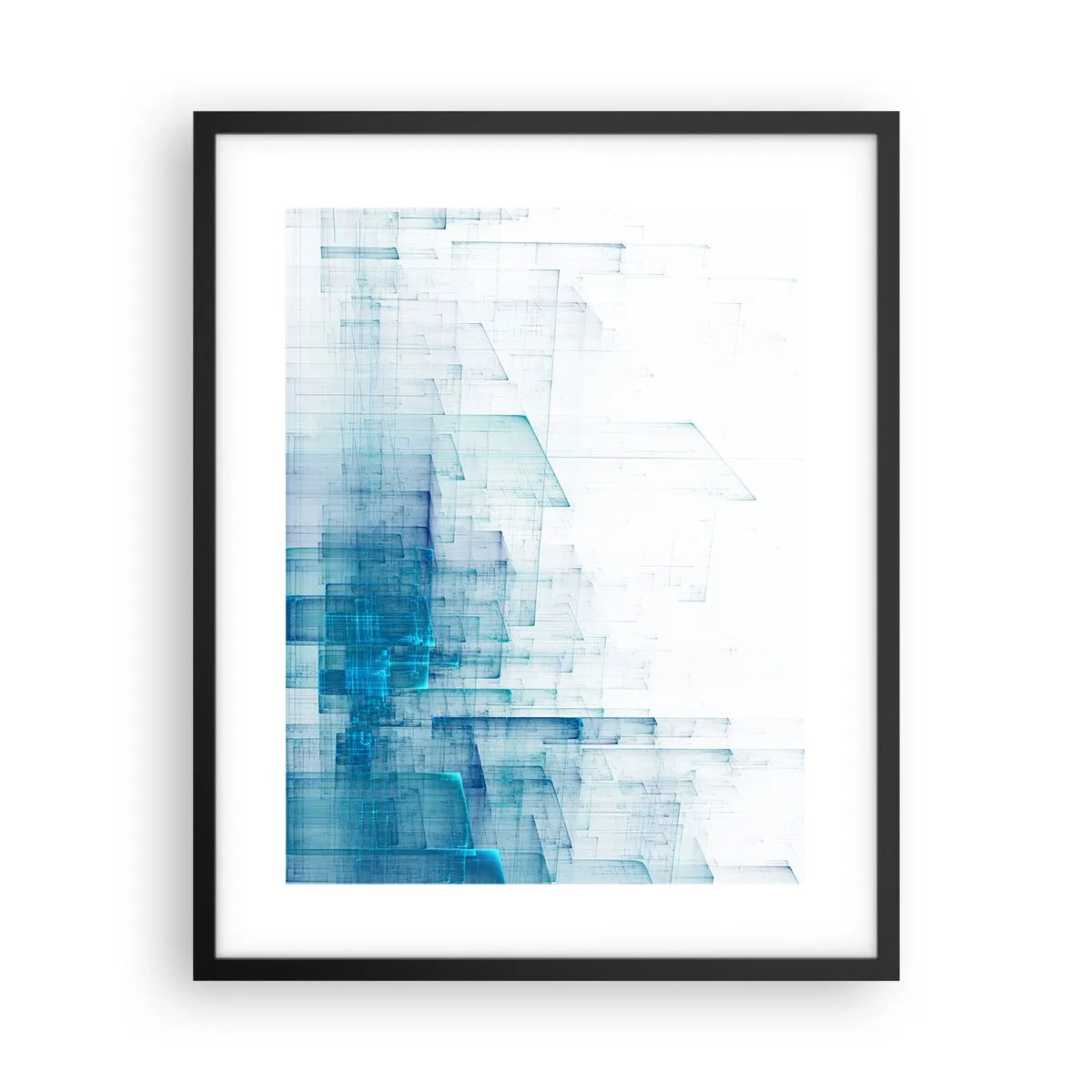 Poster in einem schwarzem Rahmen - Wie der Raum wgeschaffen urde - 40x50 cm