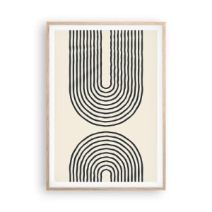 Poster in einem Rahmen aus heller Eiche - In einem Moment ... - 70x100 cm