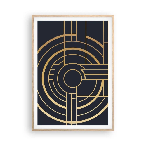 Poster in einem Rahmen aus heller Eiche - Wendungen der Dinge - 70x100 cm