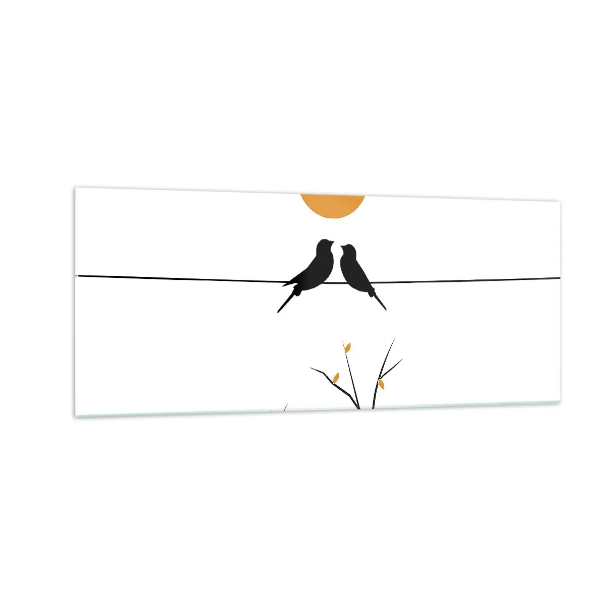 Glasbild - Bild auf glas - Abend der Nachtigallen - 100x40 cm