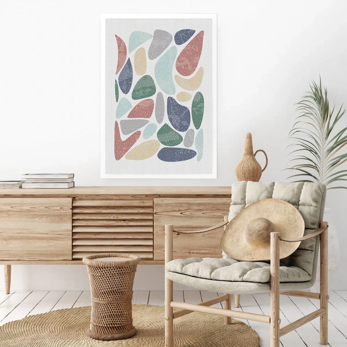 Poster - Mosaik aus pulverförmigen Farben - 70x100 cm