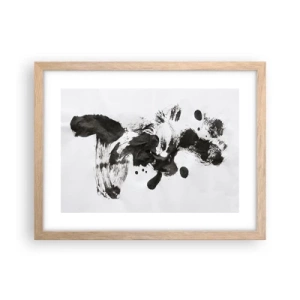 Poster in einem Rahmen aus heller Eiche - Obwohl das Wahnsinn ist, steckt darin eine Methode? - 40x30 cm