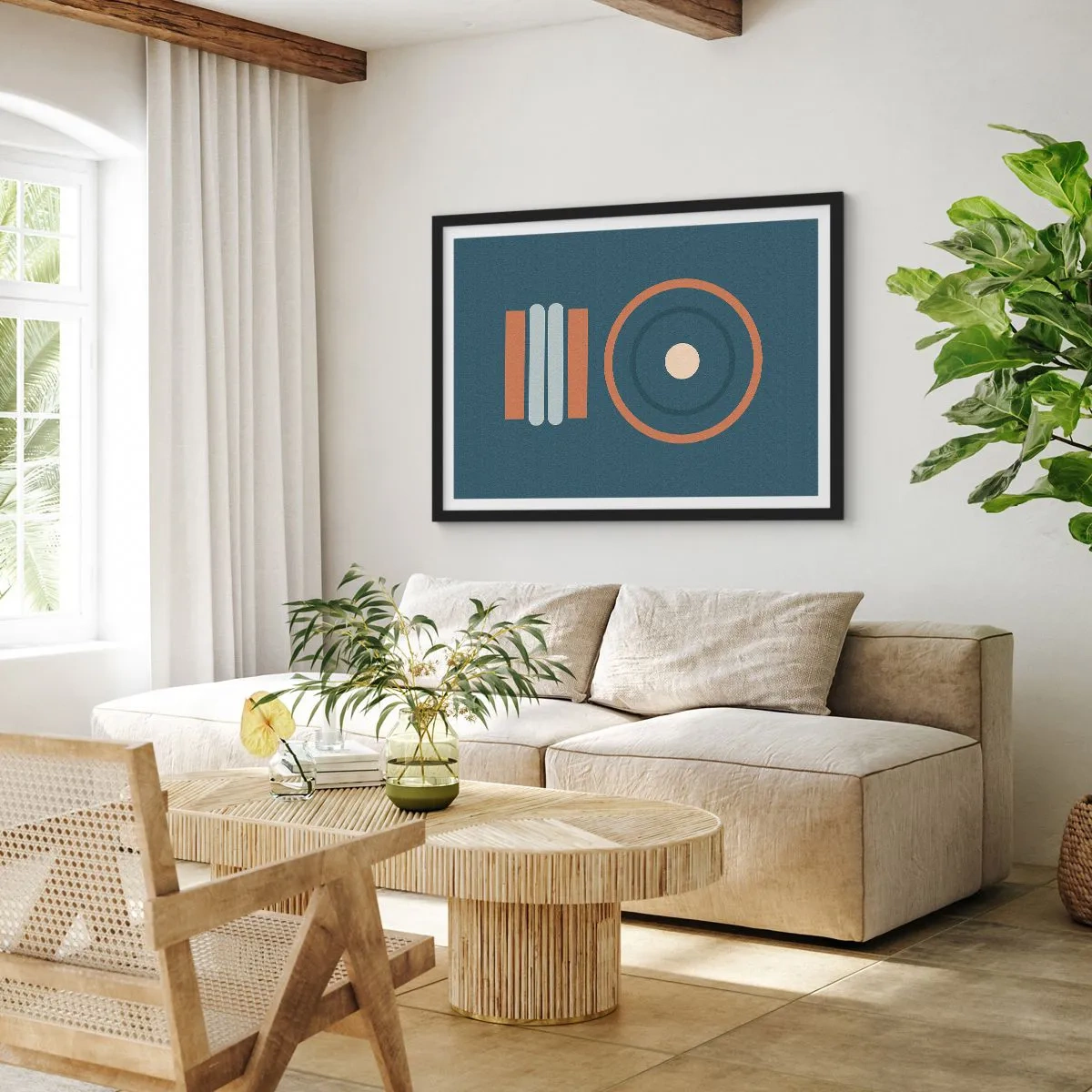 Poster in einem schwarzem Rahmen - Das Wesen der Dinge - 40x30 cm