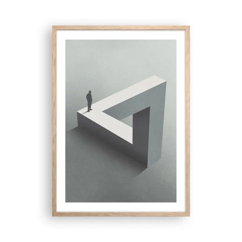 Poster in einem Rahmen aus heller Eiche - Es ist also doch möglich - 50x70 cm