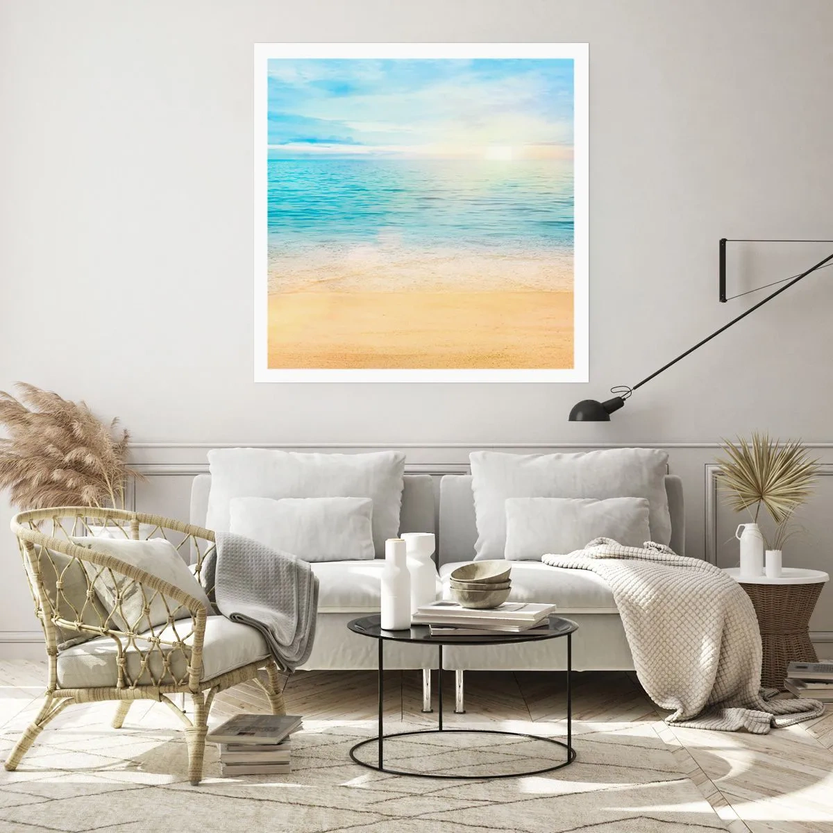 Poster - Großes Blau - 60x60 cm