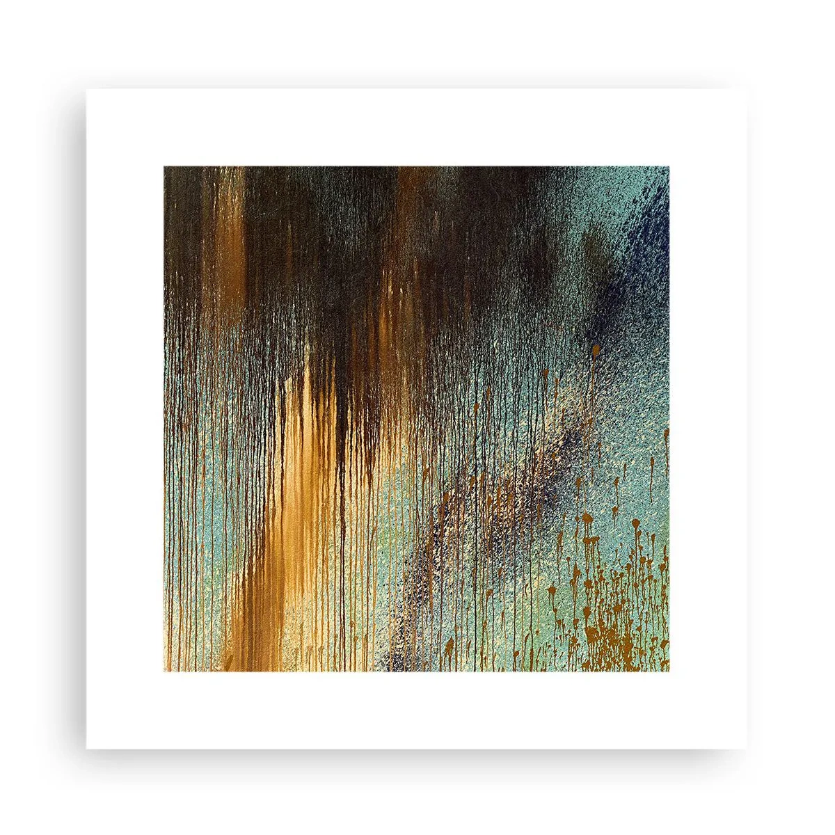Poster - Eine nicht zufällige farbenfrohe Komposition - 30x30 cm