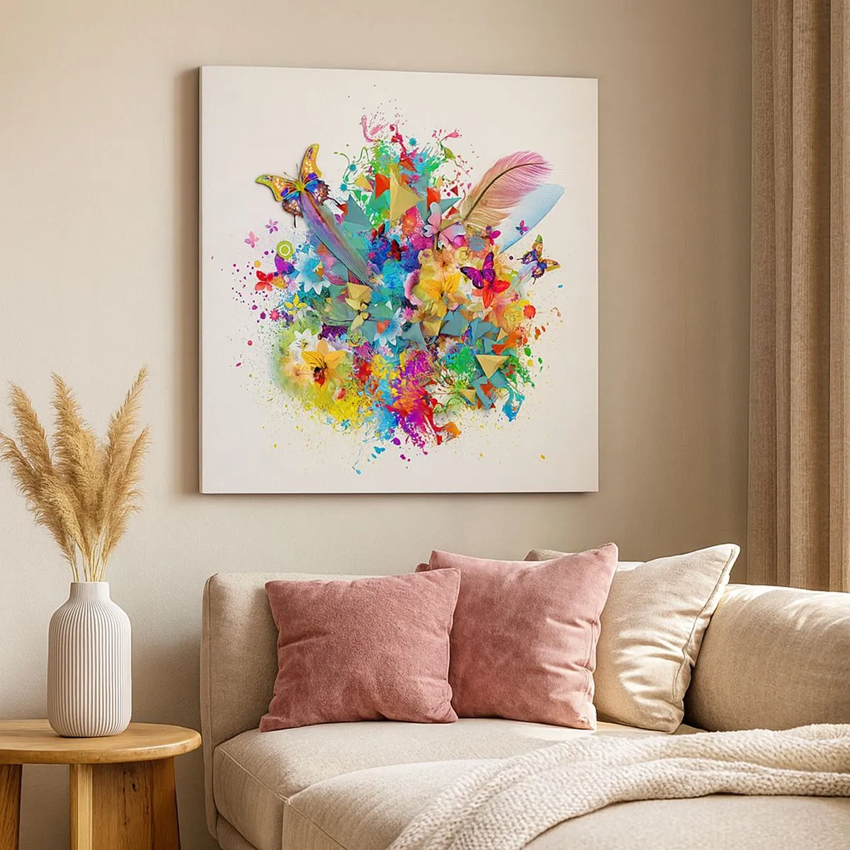 Bild auf Leinwand - Leinwandbild - Ein Strauß Freude - 30x30 cm