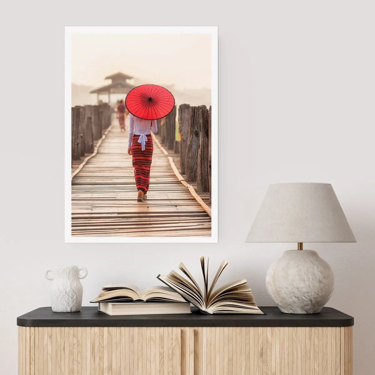 Poster - Auf der alten Brücke - 70x100 cm