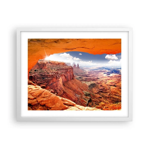 Poster in einem weißen Rahmen - Von der Natur selbst geschnitzt - 50x40 cm