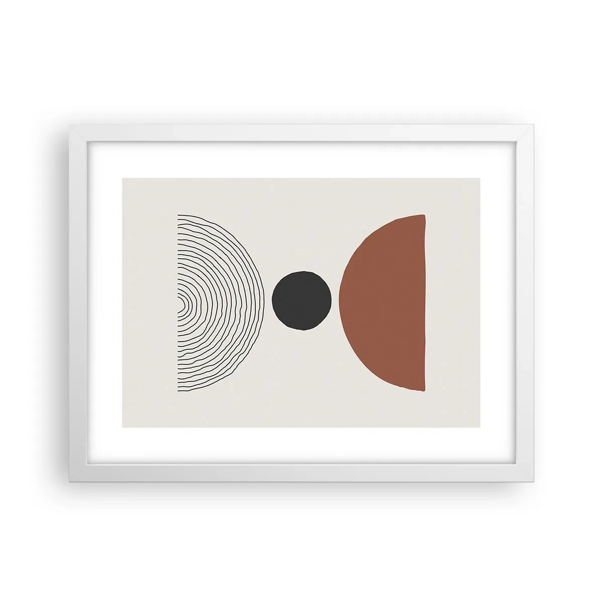 Poster in einem weißen Rahmen - Das Zentrum der Aufmerksamkeit - 40x30 cm