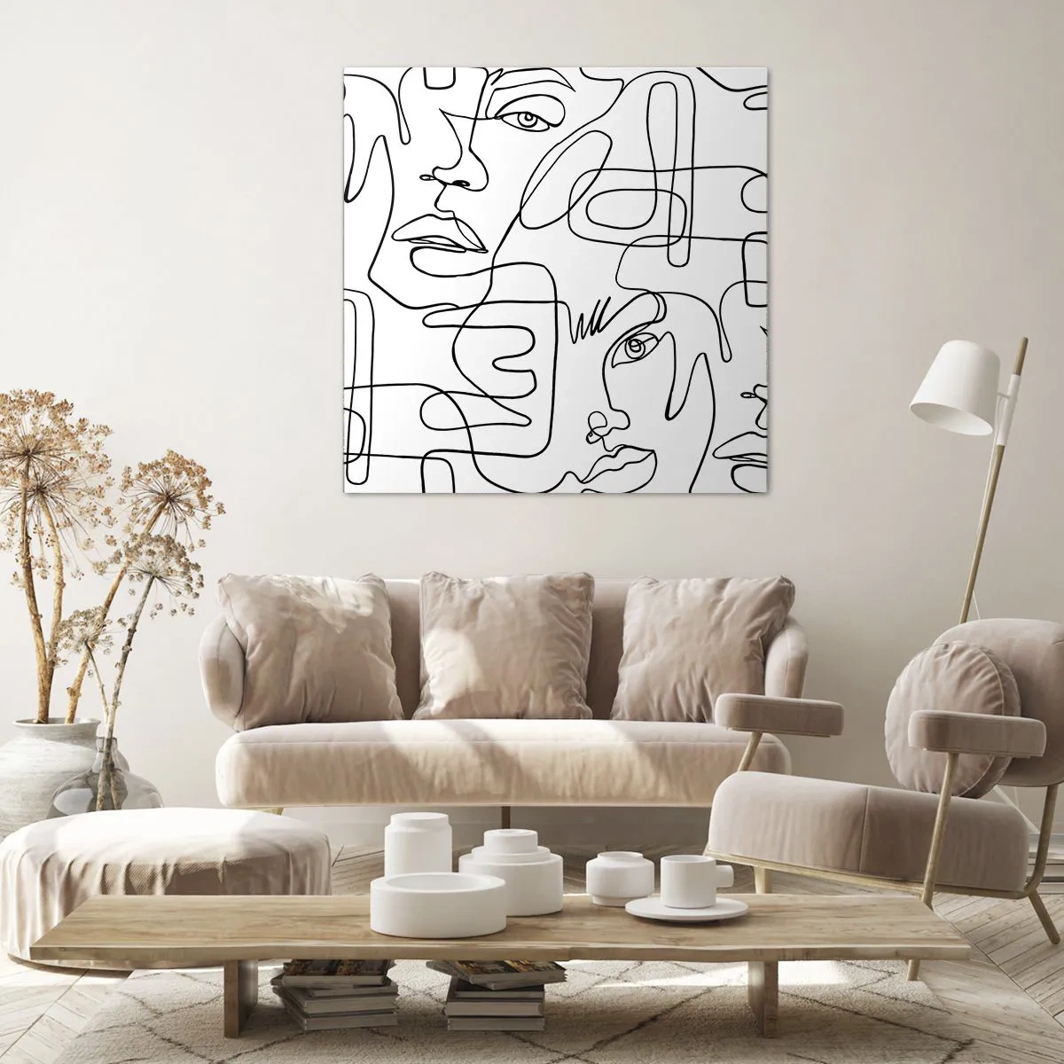 Bild auf Leinwand - Leinwandbild - In verworrenen Gefühlen - 50x50 cm