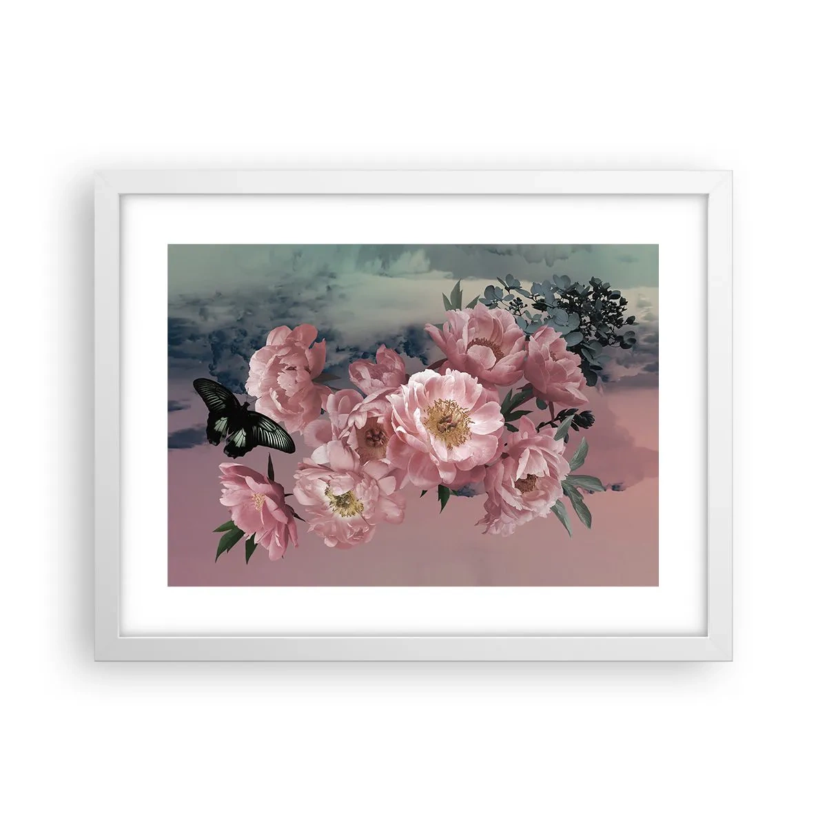 Poster in einem weißen Rahmen - Der Höhepunkt der Romantik - 40x30 cm