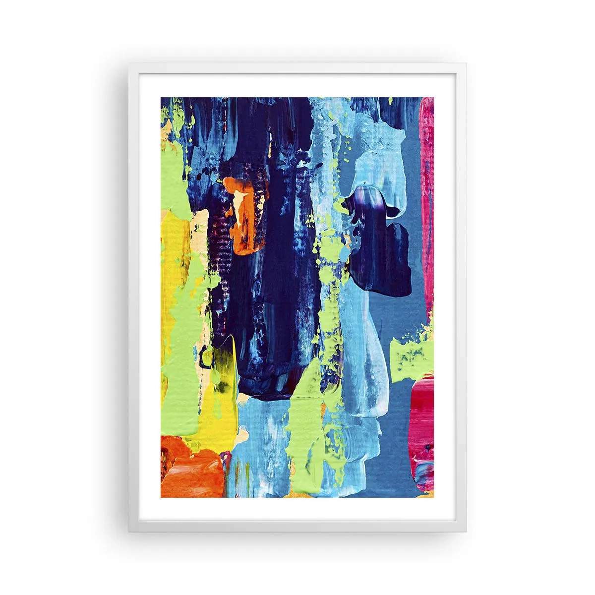 Poster in einem weißen Rahmen - Das Leben ist wunderschoen! - 50x70 cm