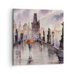 Bild auf Leinwand - Leinwandbild - Leute verändern sich nicht - 70x70 cm