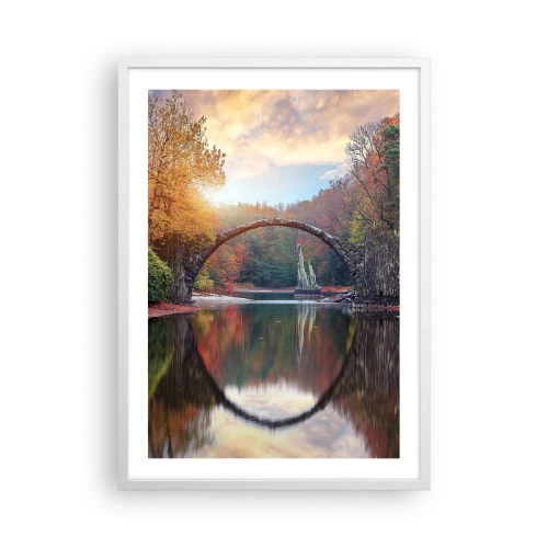 Poster in einem weißen Rahmen - Auf der anderen Seite des Spiegels - 50x70 cm