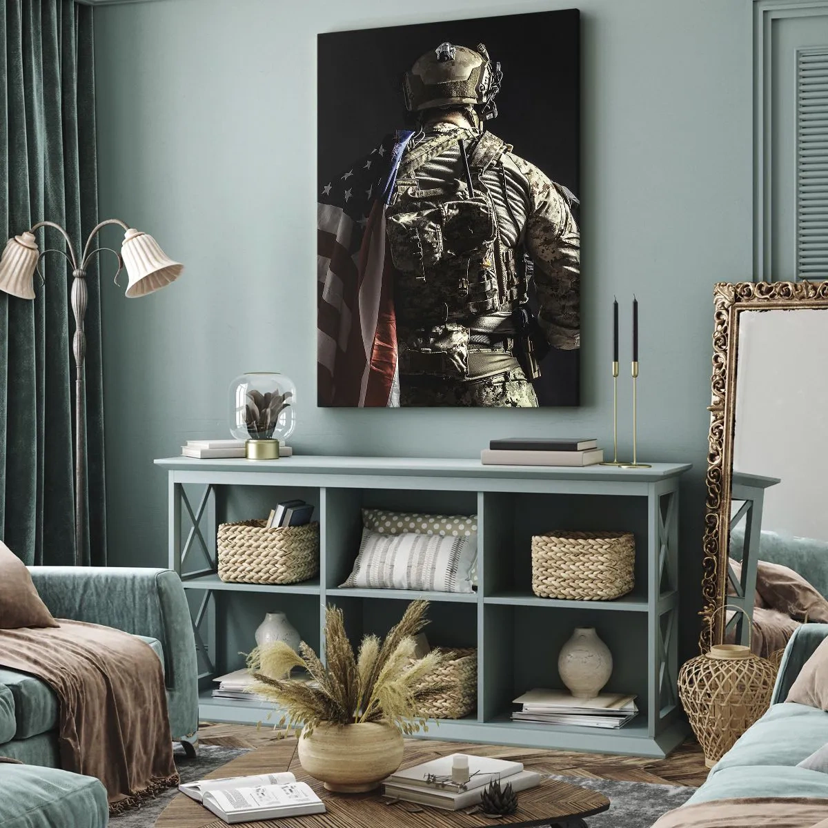 Bild auf Leinwand - Leinwandbild - Darum - 45x80 cm