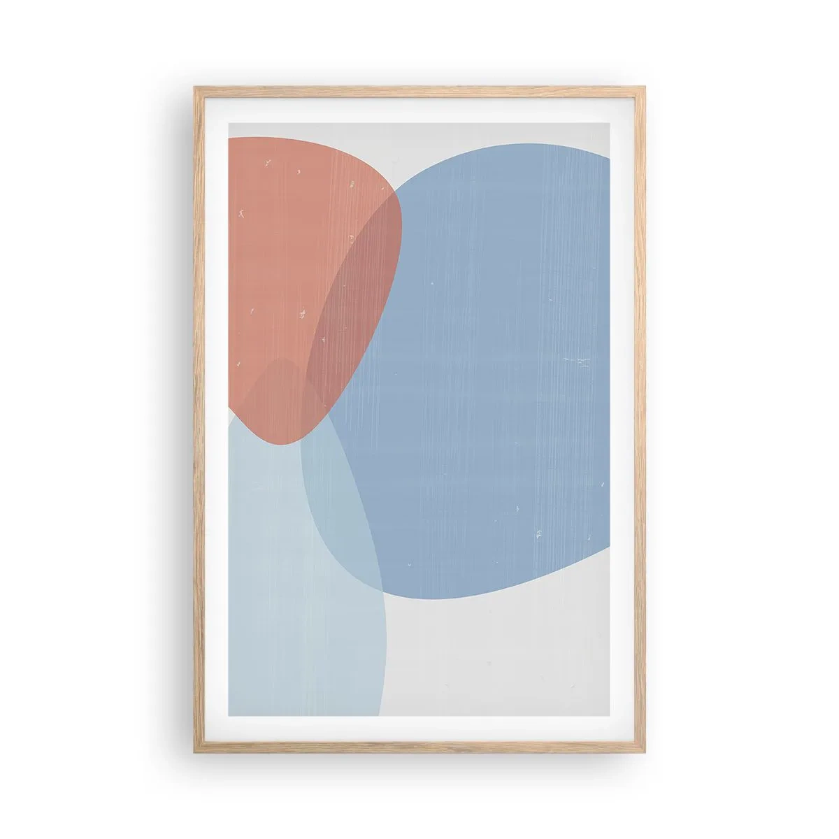 Poster in einem Rahmen aus heller Eiche - Pastellbeziehungen - 61x91 cm