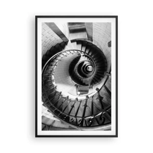 Poster in einem schwarzem Rahmen - Höher und höher - 61x91 cm