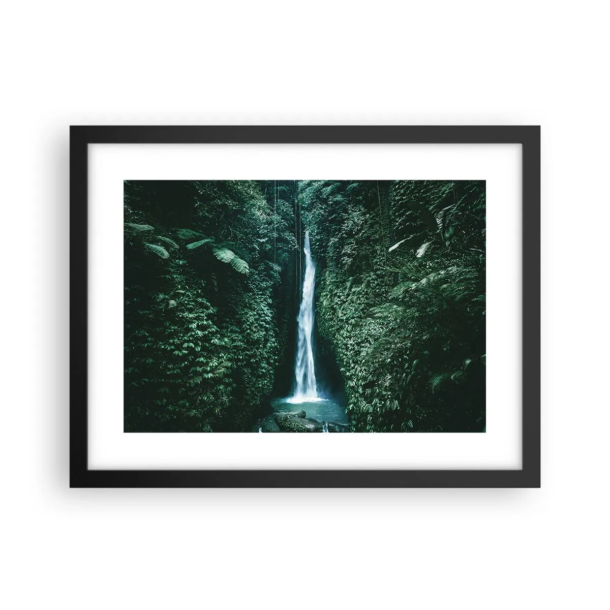 Poster in einem schwarzem Rahmen - Tropisches Spa - 40x30 cm