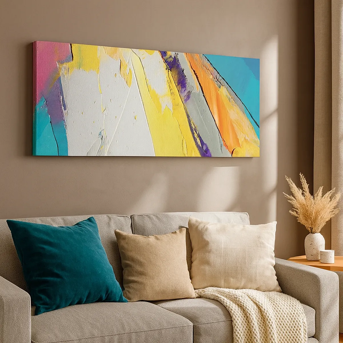 Bild auf Leinwand - Leinwandbild - Die Anatomie des Lichts - 30x30 cm