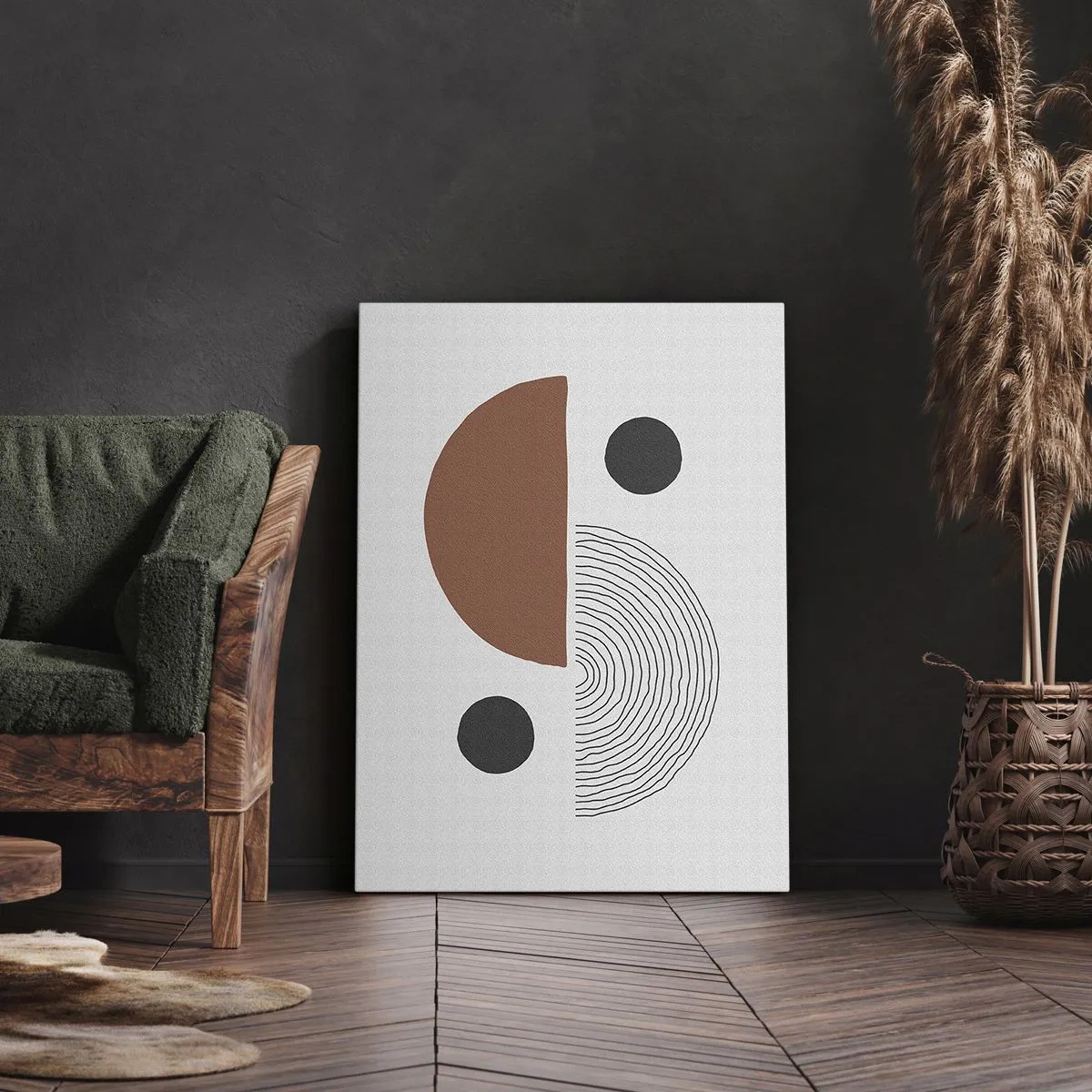 Bild auf Leinwand - Leinwandbild - Perfektion des Rades - 45x80 cm