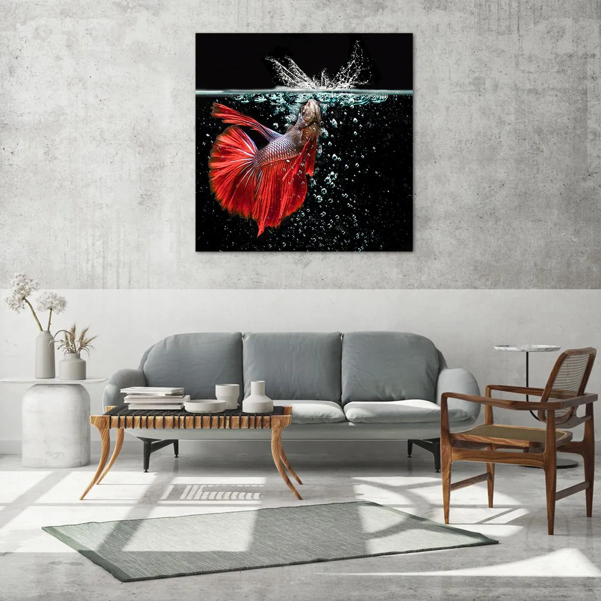 Glasbild - Bild auf glas - Du hast drei Wünsche - 30x30 cm