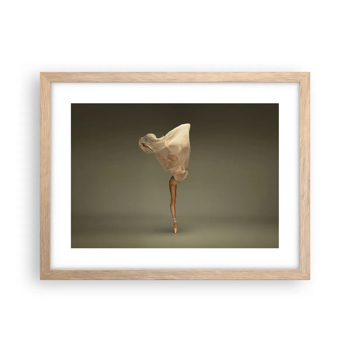 Poster in einem Rahmen aus heller Eiche - Es wird bald auffliegen - 40x30 cm