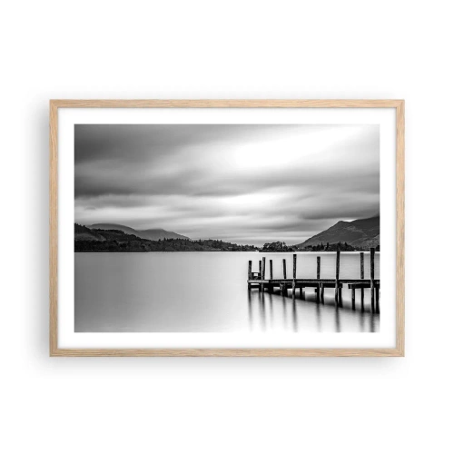 Poster in einem Rahmen aus heller Eiche - Milde und Kraft - 70x50 cm