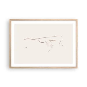 Poster in einem Rahmen aus heller Eiche - Die Form des Verlangens - 70x50 cm