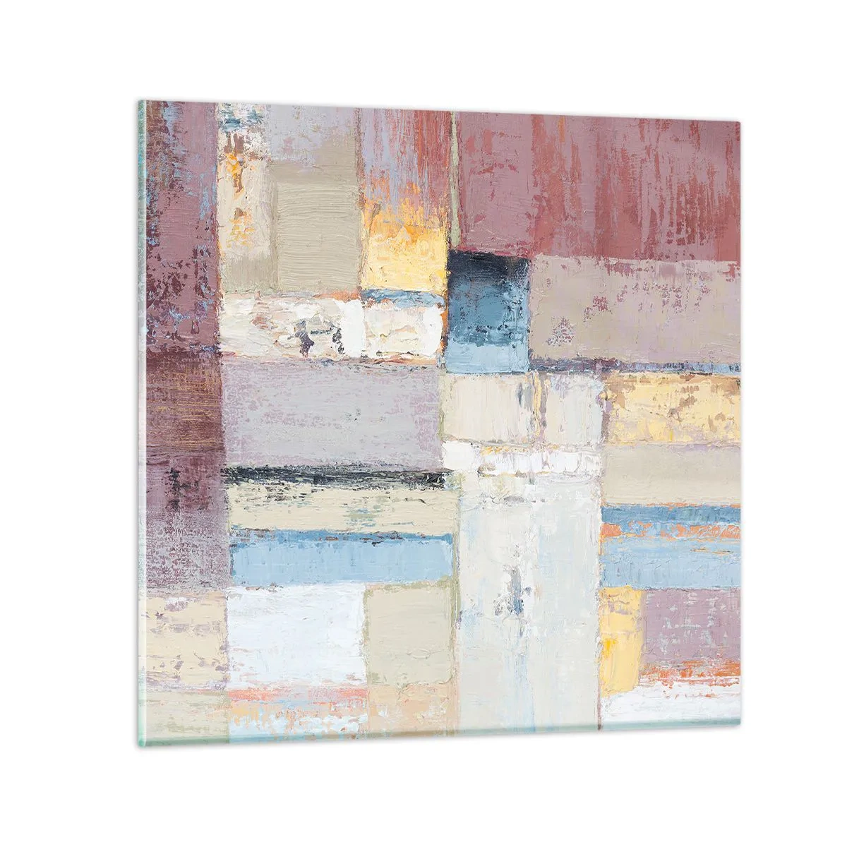 Glasbild - Bild auf glas - Ruhe der Geometrie - 70x70 cm