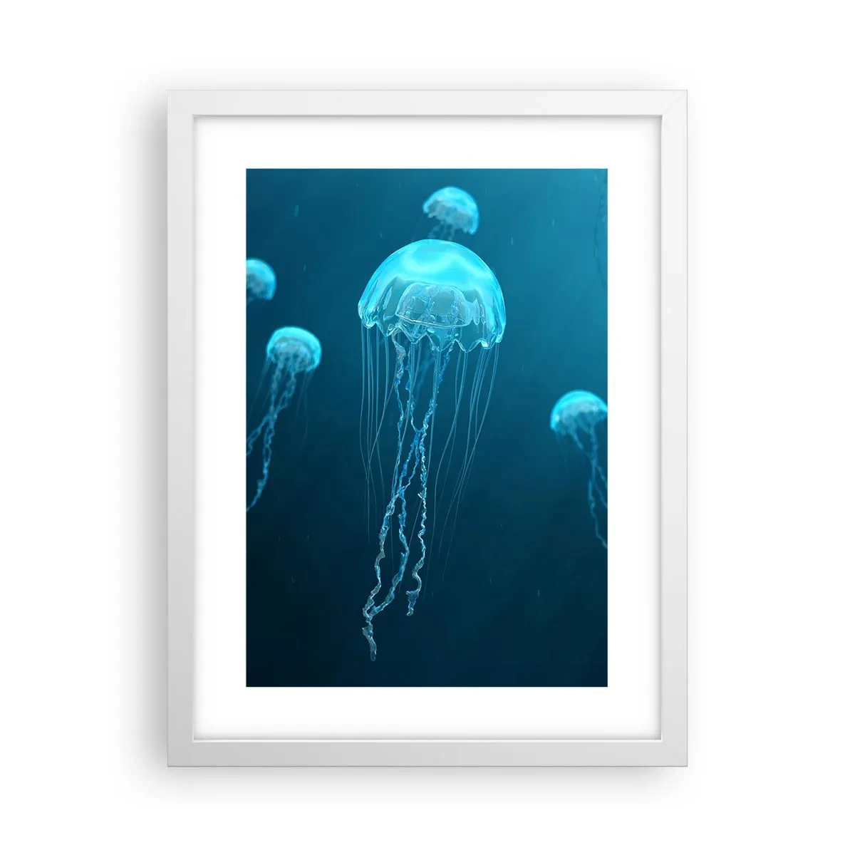 Poster in einem weißen Rahmen - Ozeantanz - 30x40 cm