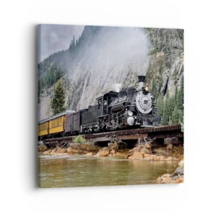 Bild auf Leinwand - Leinwandbild - Wo willst du hin? Wohin? - 40x40 cm