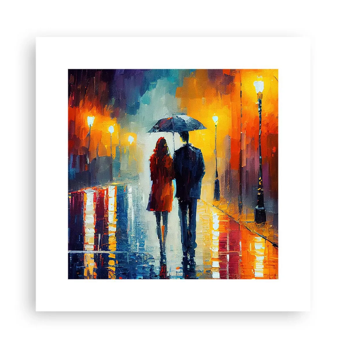 Poster - Gemeinsam – eine bunte Nacht - 30x30 cm