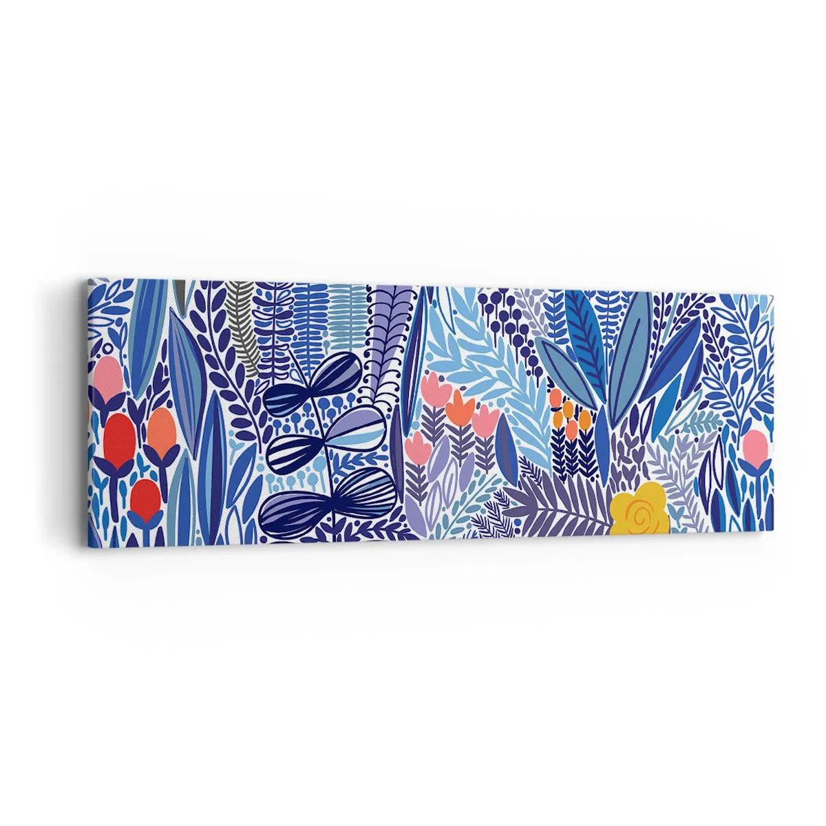 Bild auf Leinwand - Leinwandbild - Hawaiianischer Garten - 90x30 cm