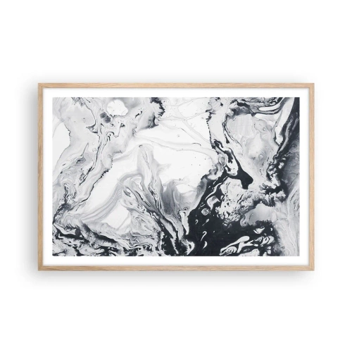 Poster in einem Rahmen aus heller Eiche - Das Innere der Erde - 91x61 cm