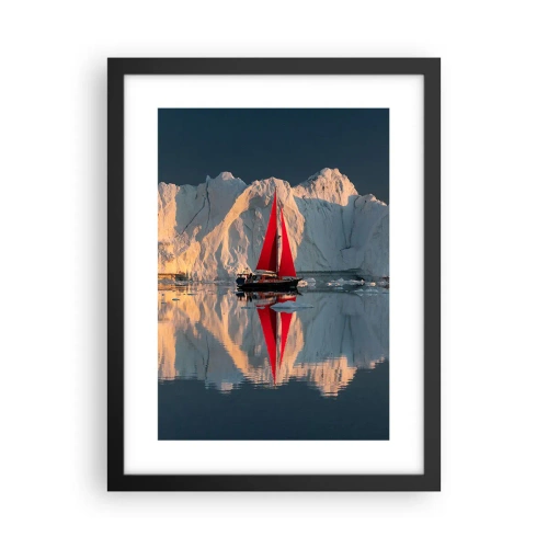 Poster in einem schwarzem Rahmen - Am Rande der Welt - 30x40 cm