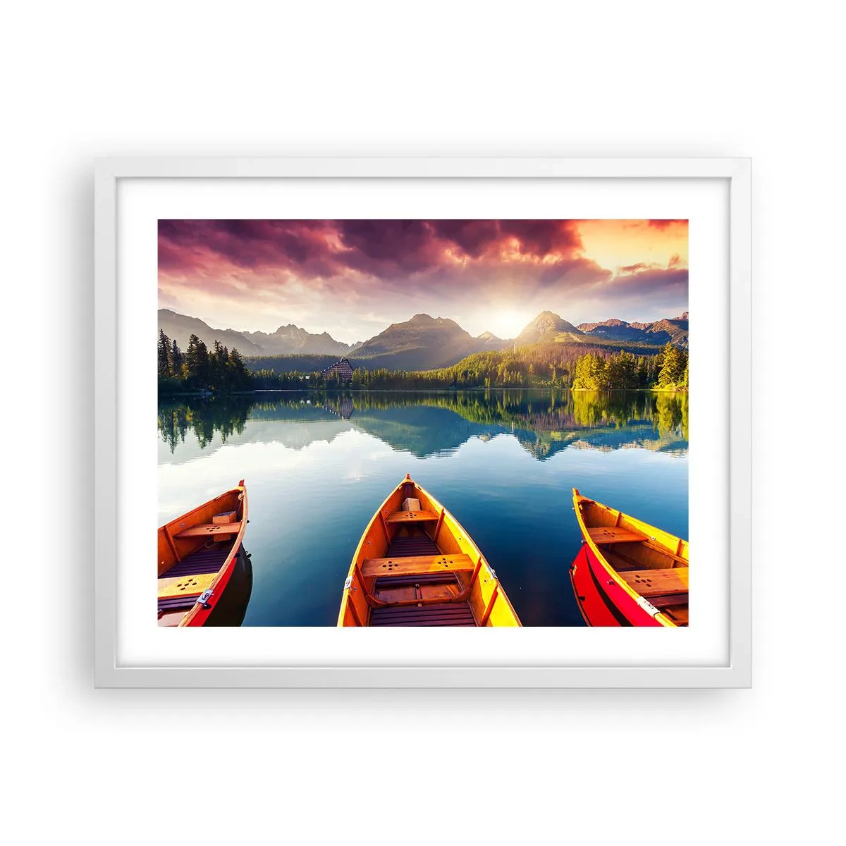 Poster in einem weißen Rahmen - Nichts gegen die Natur - 50x40 cm