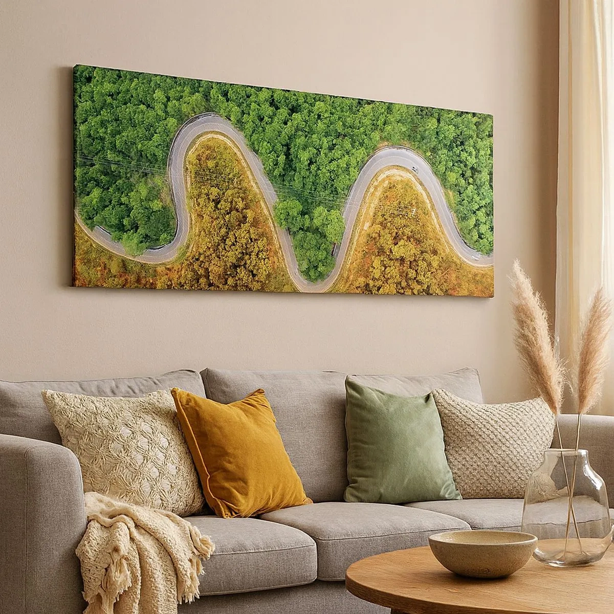 Bild auf Leinwand - Leinwandbild - Grenzen und Durchbrüche - 100x40 cm