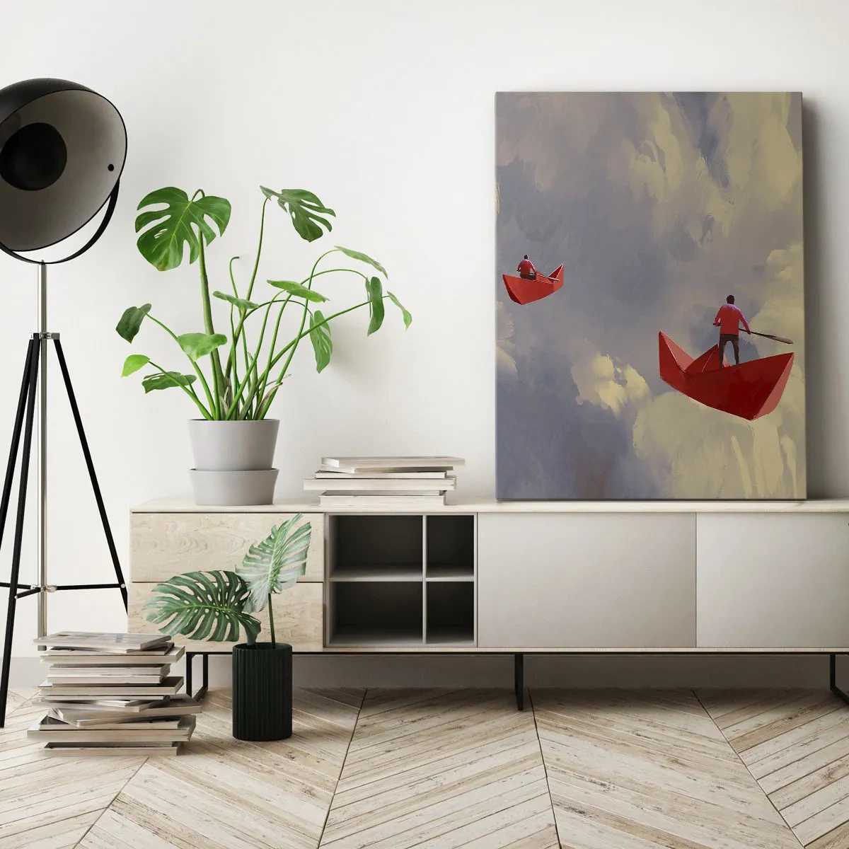 Bild auf Leinwand - Leinwandbild - Expedition der Träumer - 65x120 cm