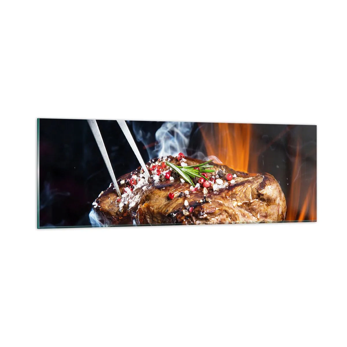 Glasbild - Bild auf glas - Saftig und duftend - 90x30 cm