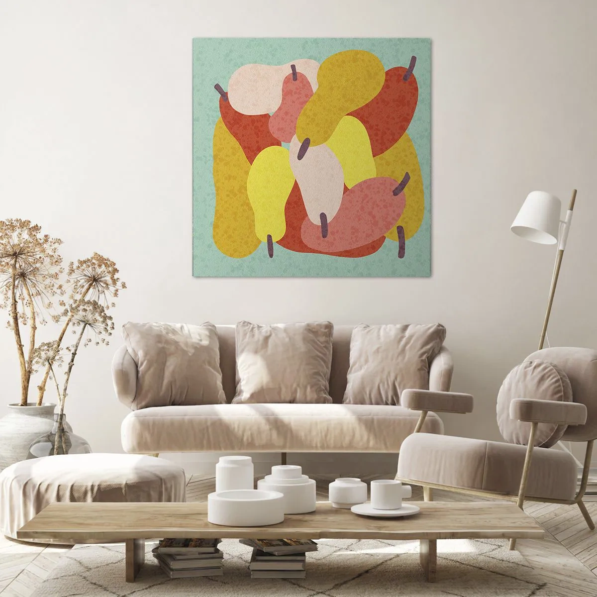 Bild auf Leinwand - Leinwandbild - Probieren Sie die Sommersonne - 60x60 cm