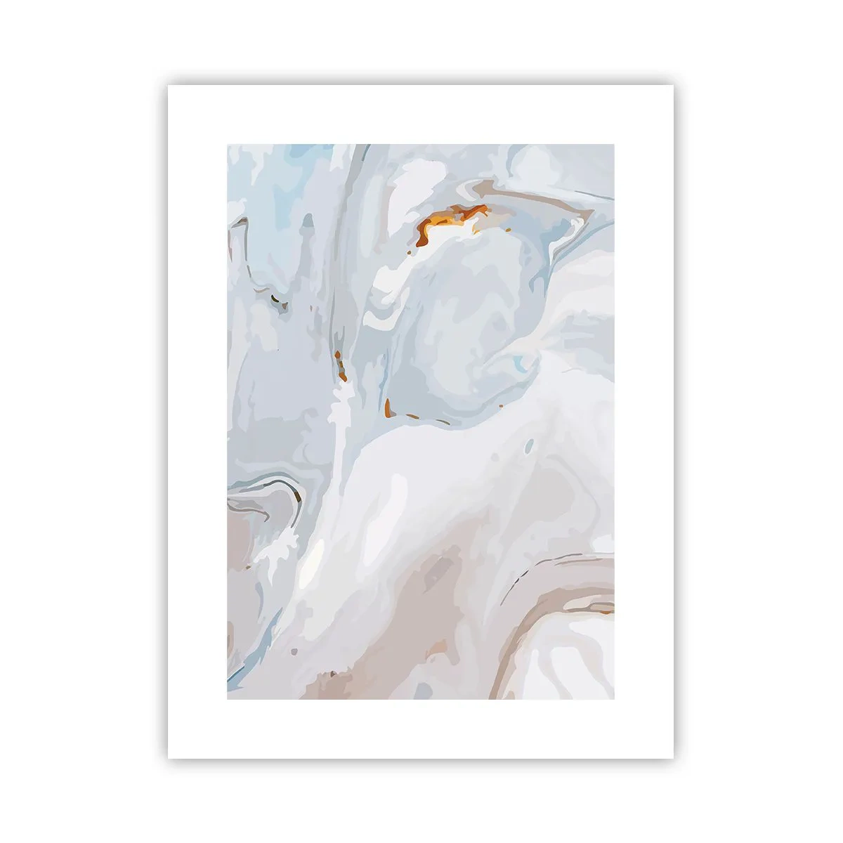 Poster - Das Weiß wird erhoben - 30x40 cm