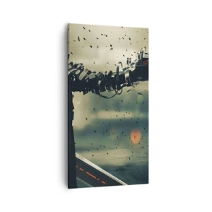 Bild auf Leinwand - Leinwandbild - Tödliche Waffe - Dein ganz eigener Terminator - 55x100 cm