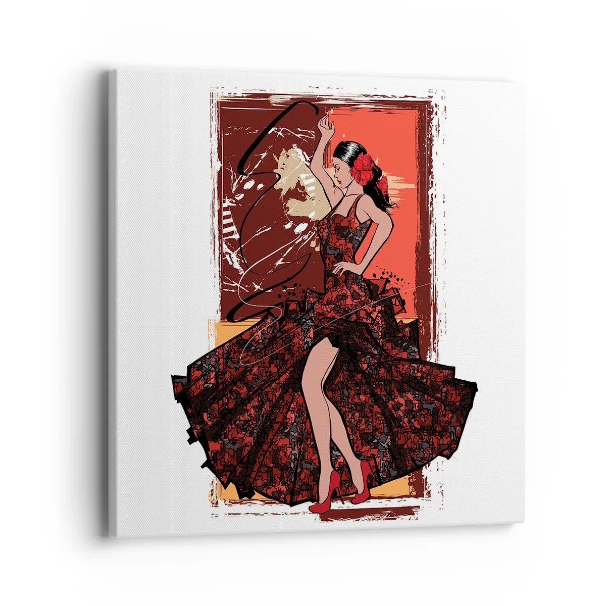 Bild auf Leinwand - Leinwandbild - Im Rhythmus des Herzens - 40x40 cm