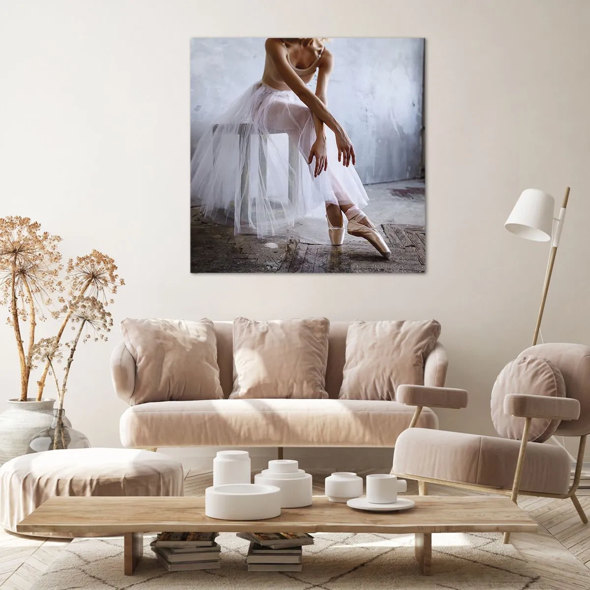 Bild auf Leinwand - Leinwandbild - Bevor die Rampe leuchtet - 70x70 cm