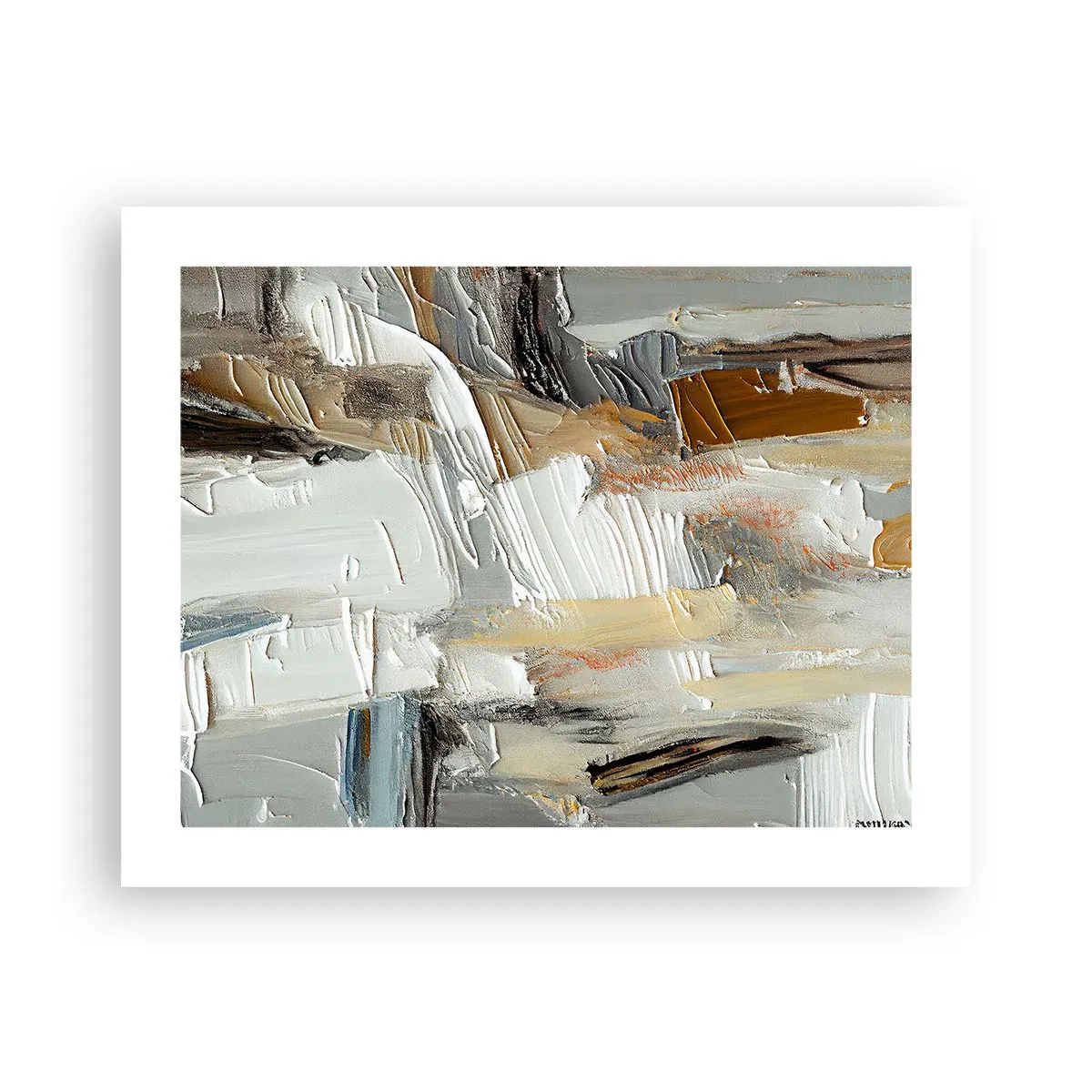 Poster - Bunte Schichten - 50x40 cm